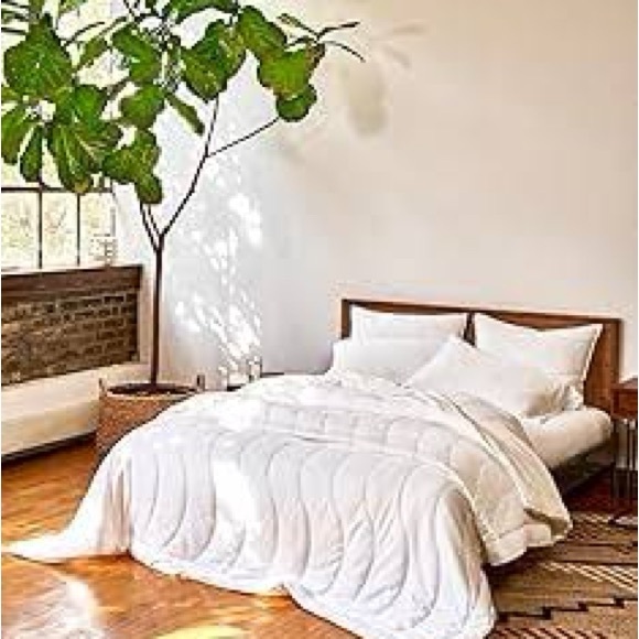 Elegant White Buffy Queen Breeze Comforter - Picture 1 of 3